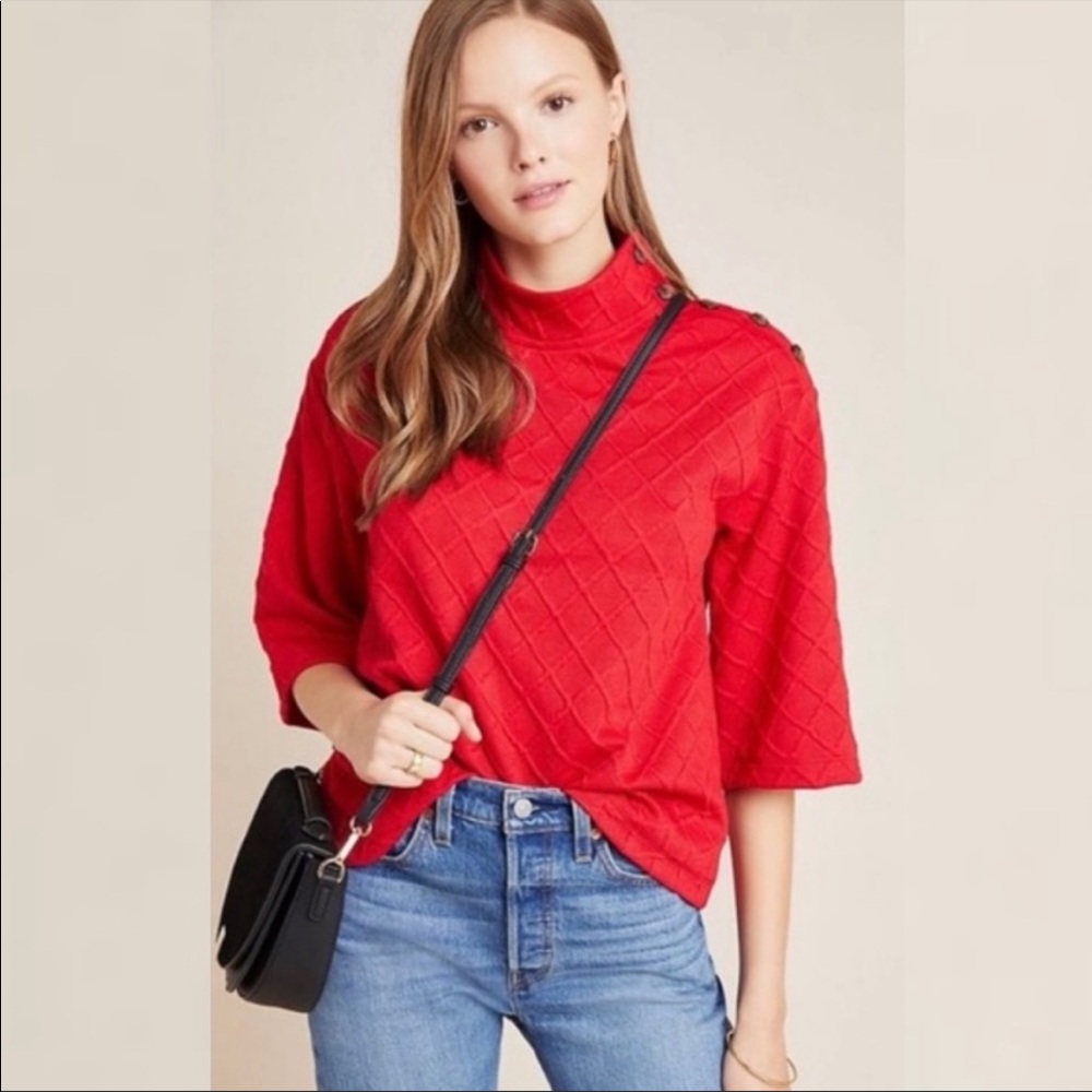 Anthropologie Sunday in Brooklyn Mollie Mock Neck